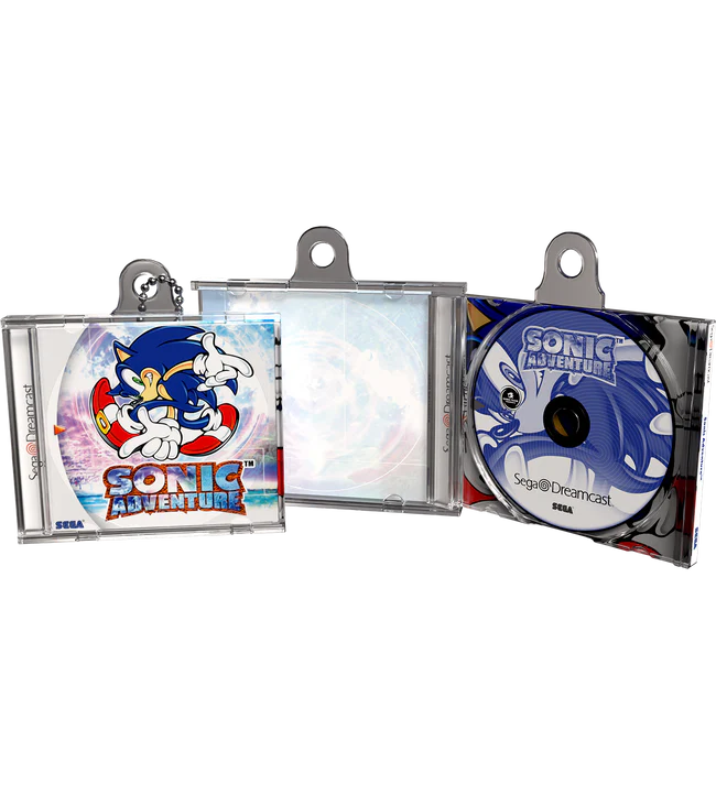 Sonic Adventure Game Case Keychain