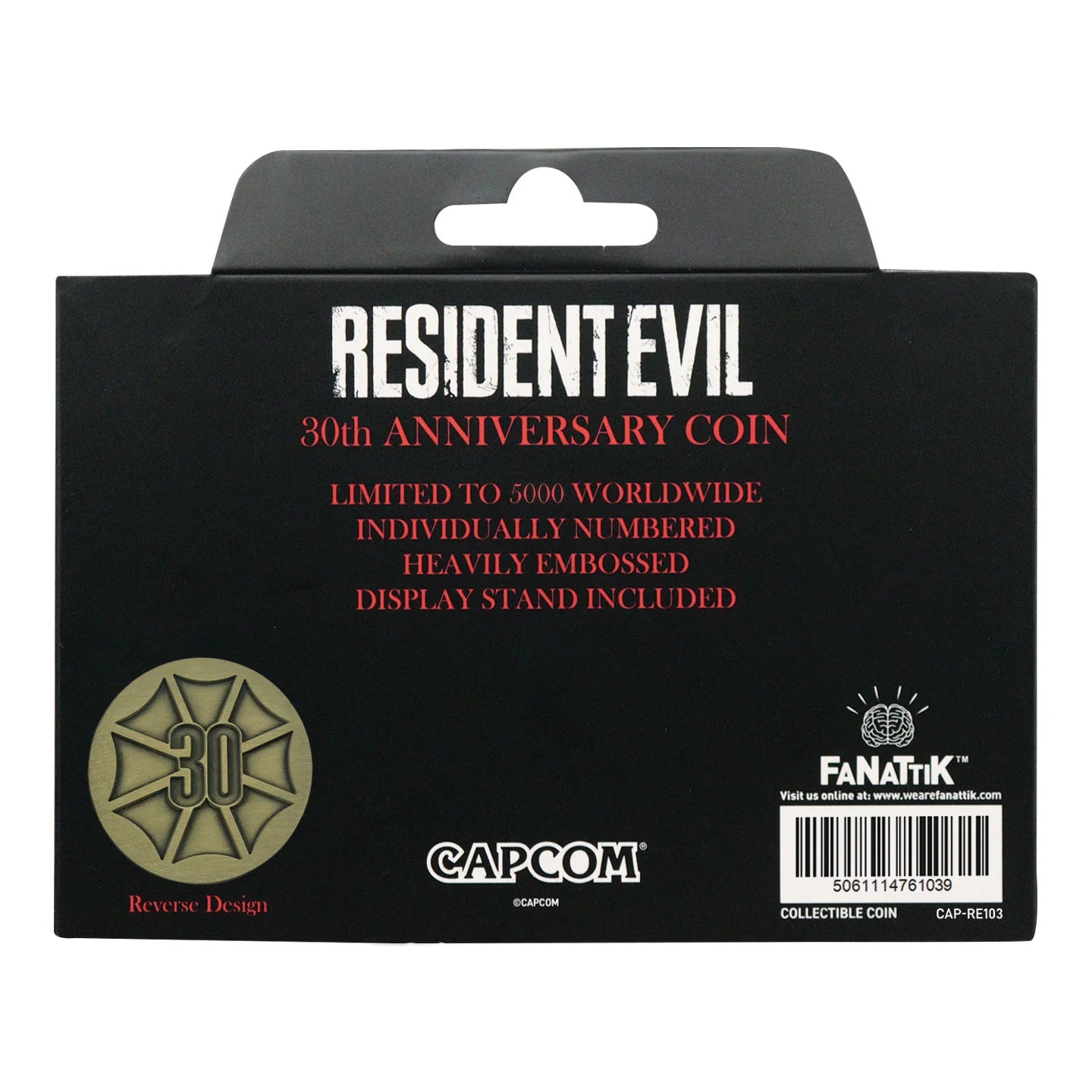 Resident Evil - 30th Anniversary Presentation Coin Antique Brass Edition (PRE-ORDER)