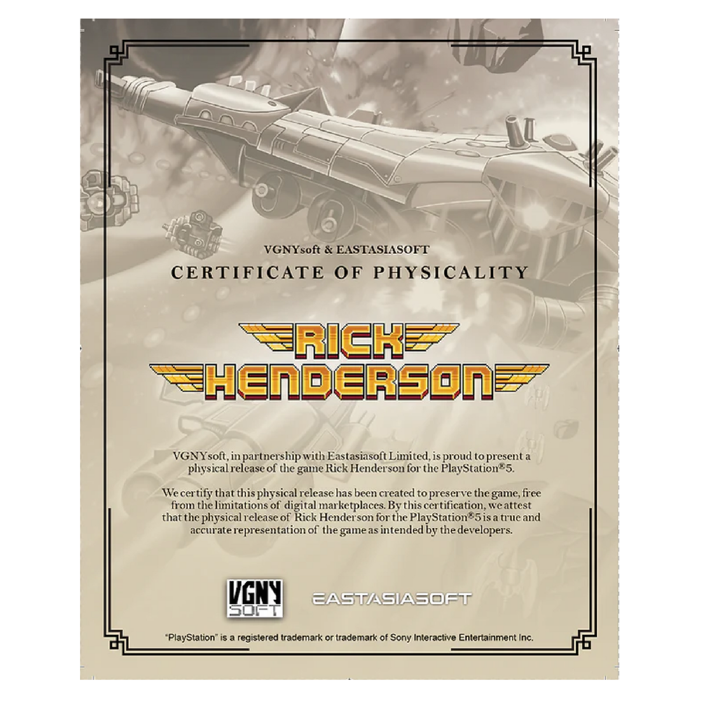 Rick Henderson - PlayStation 5