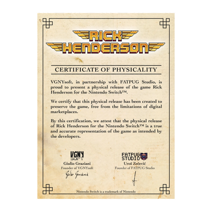 Rick Henderson - Nintendo Switch