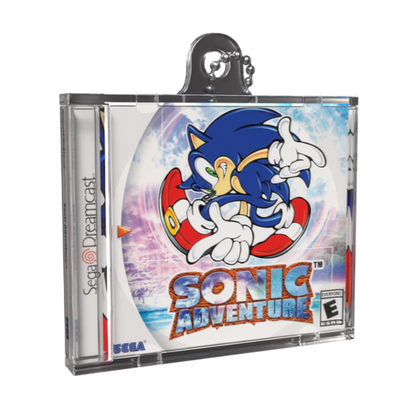 Sonic Adventure Game Case Keychain