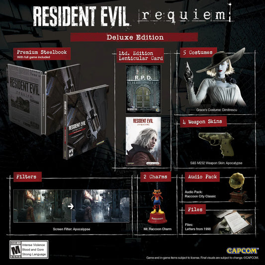 Resident Evil Requiem Deluxe Edition + Steelbook - PlayStation 5 (PRE-ORDER) (FREE USA SHIPPING)
