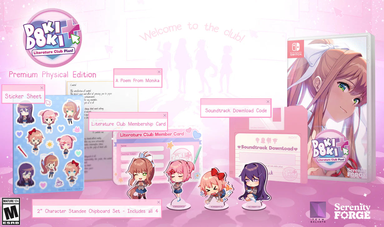 Doki Doki Literature Club Plus! [Premium Physical Edition] - Nintendo Switch (Backorder - Expected Week of June 15)