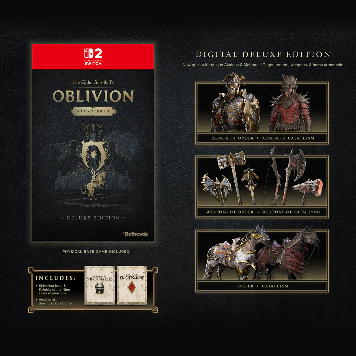 The Elder Scrolls IV: Oblivion Remastered - Physical Deluxe Edition - Nintendo Switch 2 (PRE-ORDER)