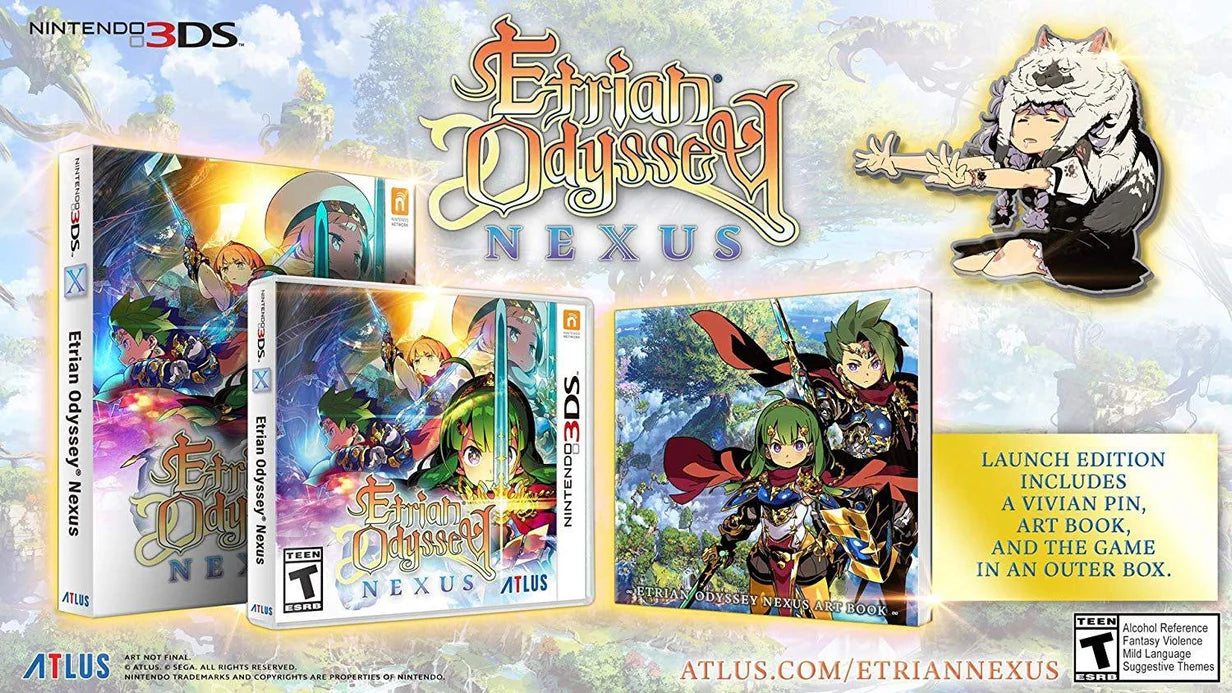 Etrian Odyssey Nexus [Launch Edition] - 3DS (Backorder - Expected August 2026)