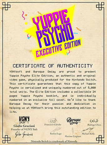 Yuppie Psycho: Executive Edition [Elite Edition] - Nintendo Switch