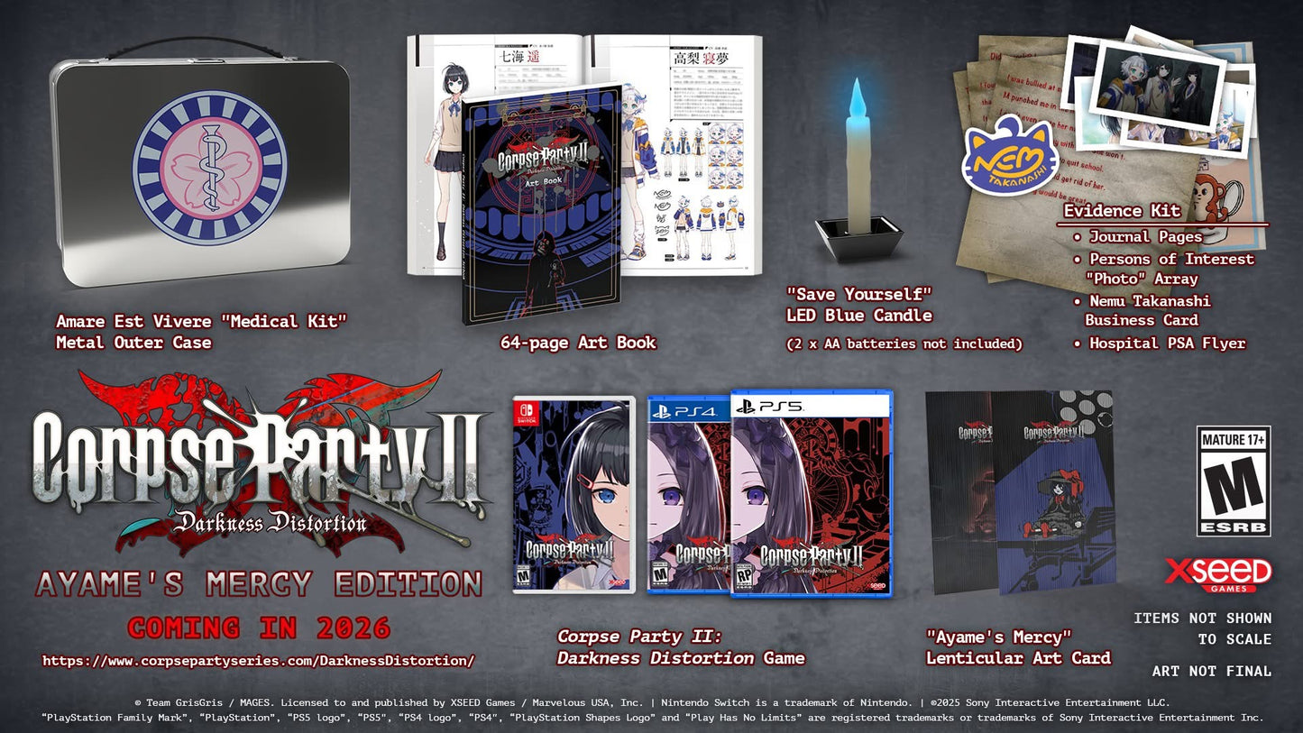 Corpse Party 2: Darkness Distortion Ayame’s Mercy Limited Edition - PlayStation 4 (PRE-ORDER)