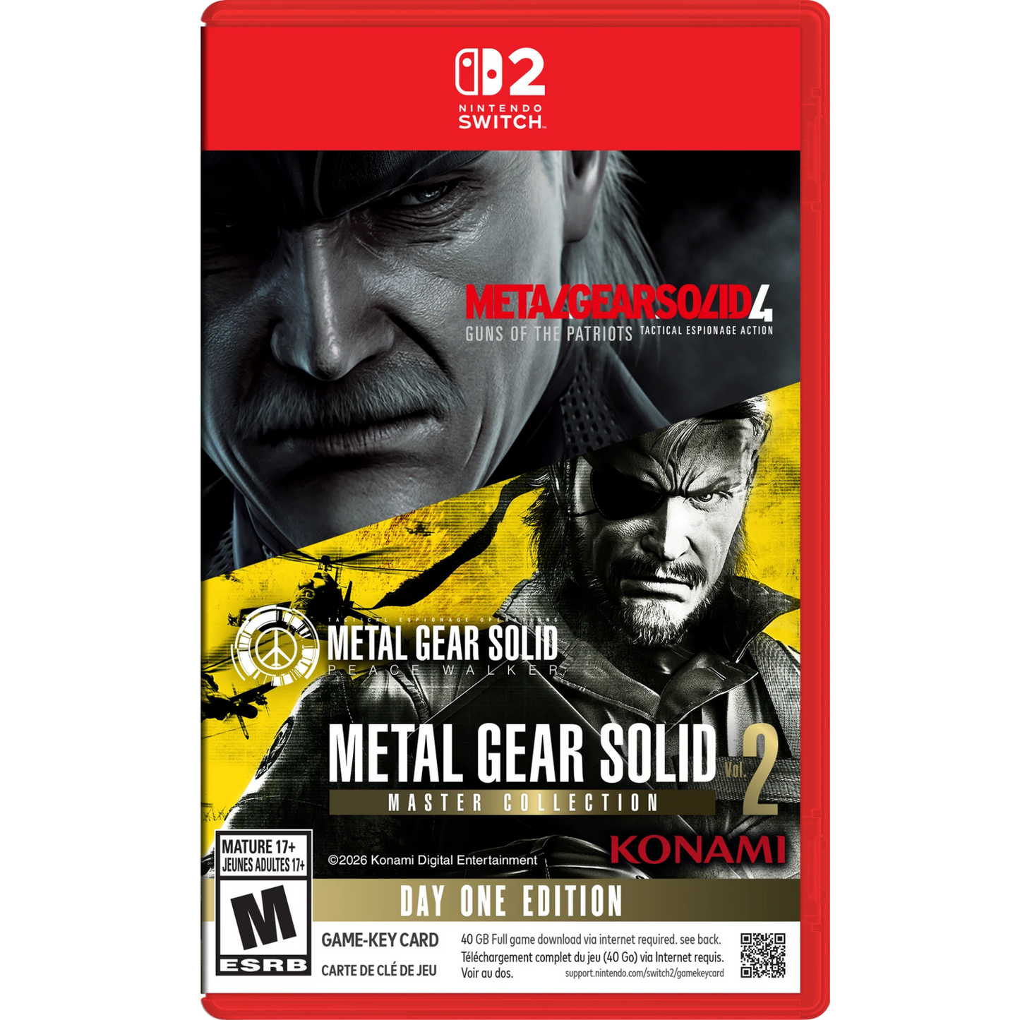 METAL GEAR SOLID: MASTER COLLECTION Vol.2 [Game-Key Card] - Nintendo Switch 2 (PRE-ORDER)