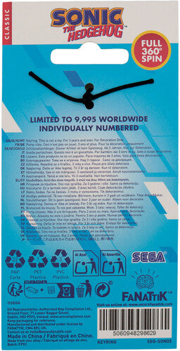 Sonic The Hedgehog - Spinning Keyring (PRE-ORDER)