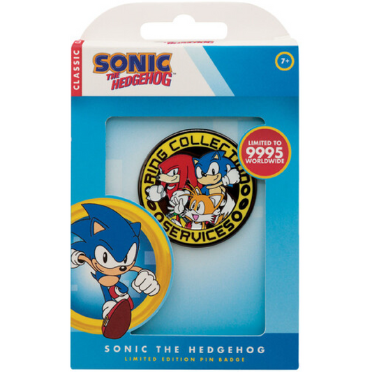Sonic The Hedgehog - Sonic, Tails, and Knuckles Pin Badge (PRE-ORDER)